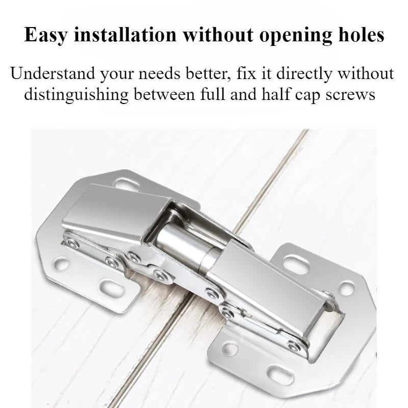 Rostfreie Schrankscharniere ohne Bohren für einfache Möbelmontage
