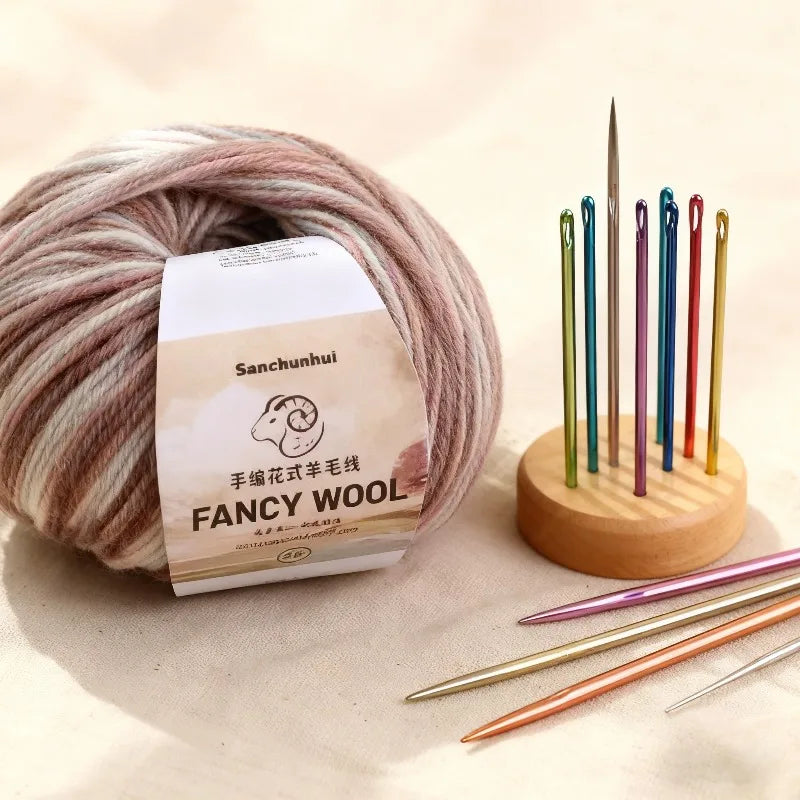 50g Regenbogen Farbverlauf Babywollgarn zum Stricken und Häkeln