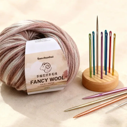 50g Regenbogen Farbverlauf Babywollgarn zum Stricken und Häkeln