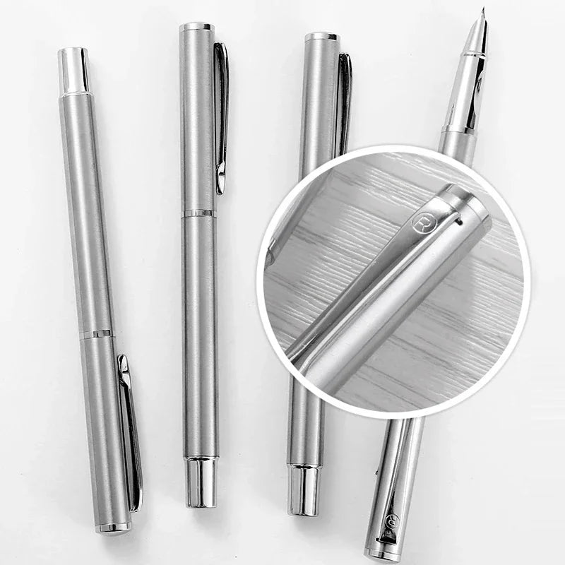 Luxus Metall Füllfederhalter gebogene Spitze 0.38-1.3mm Kalligrafie Büro Schule