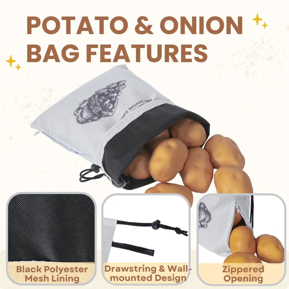 Große wiederverwendbare Aufbewahrungstasche aus Segeltuch für Gemüse