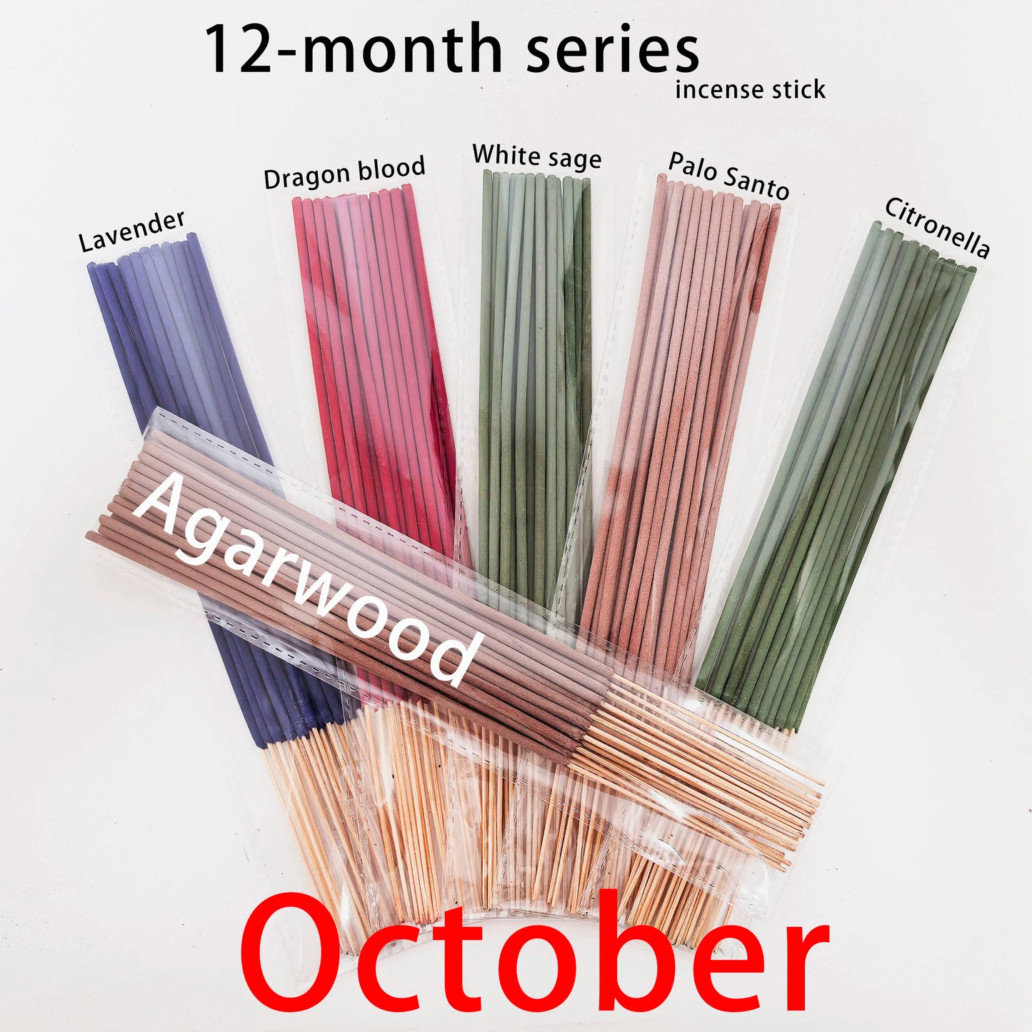 Räucherstäbchen Set mit 126 Stäbchen für Yoga Meditation und Reinigung