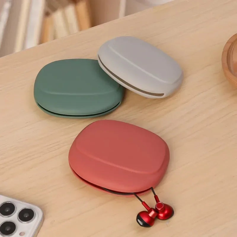 Silikon Kabel Organizer Aufbewahrungsbox für Kopfhörer und USB Kabel