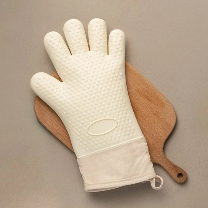 Hitzebeständige Silikonhandschuhe zum Backen und BBQ mit Anti-Rutsch