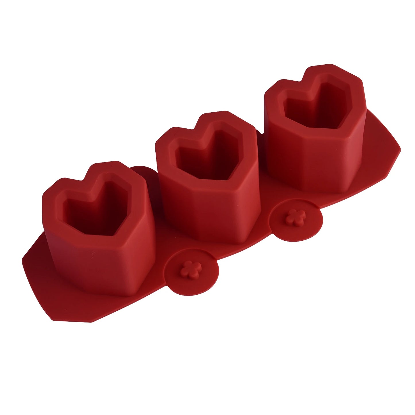 3-Loch Runde Silikonform für Beton Blumentopf DIY Deko Sukkulenten
