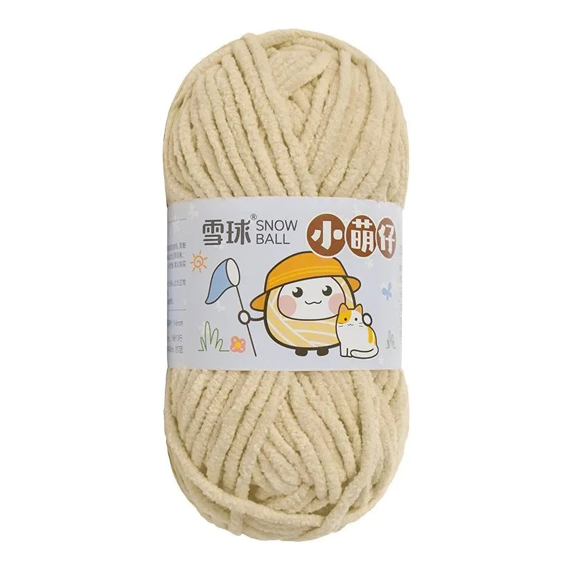 Weiches dickes Chenille Strickgarn 50g für DIY Schal Mütze Pullover
