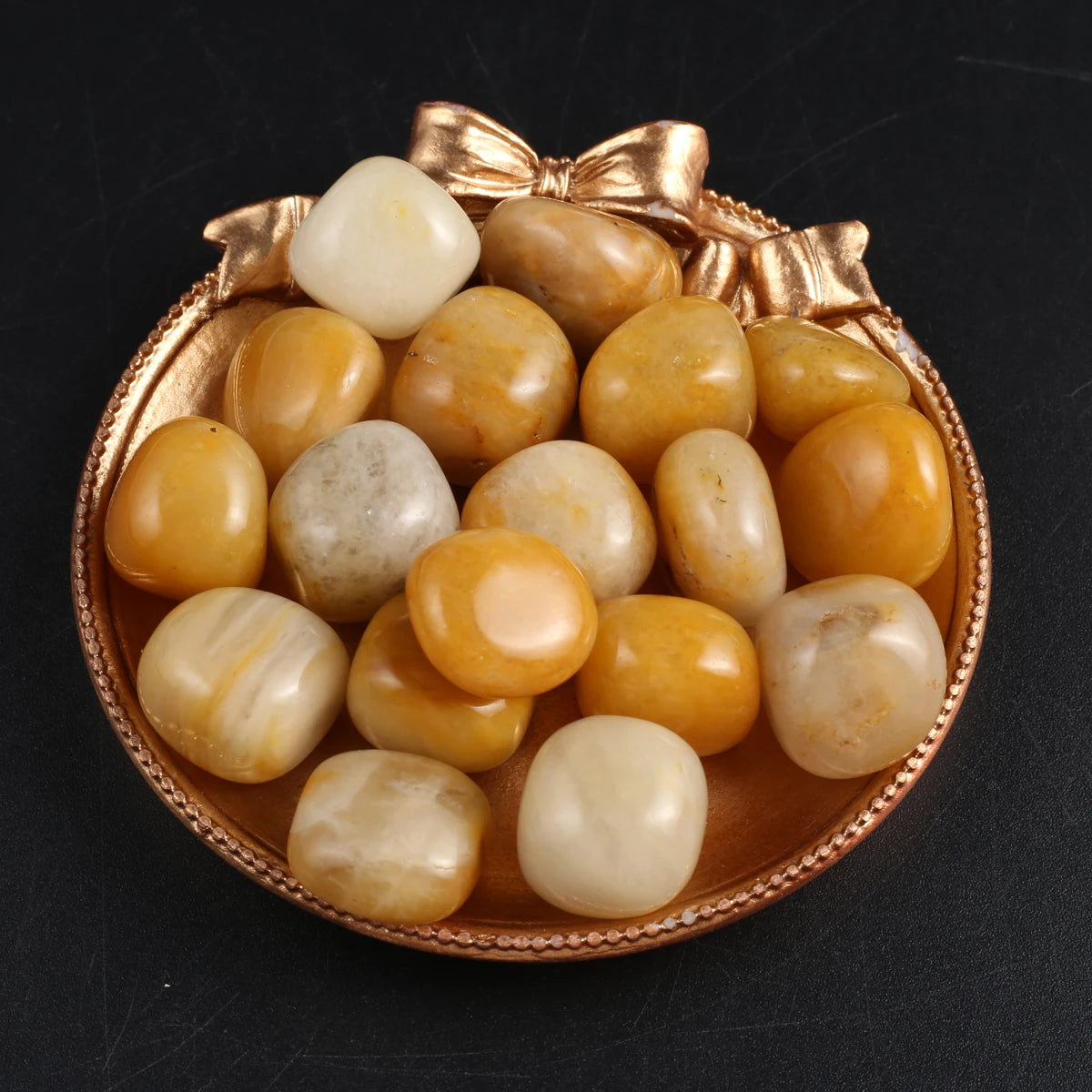 10er Set Polierte Natursteine für Heim und Aquarium