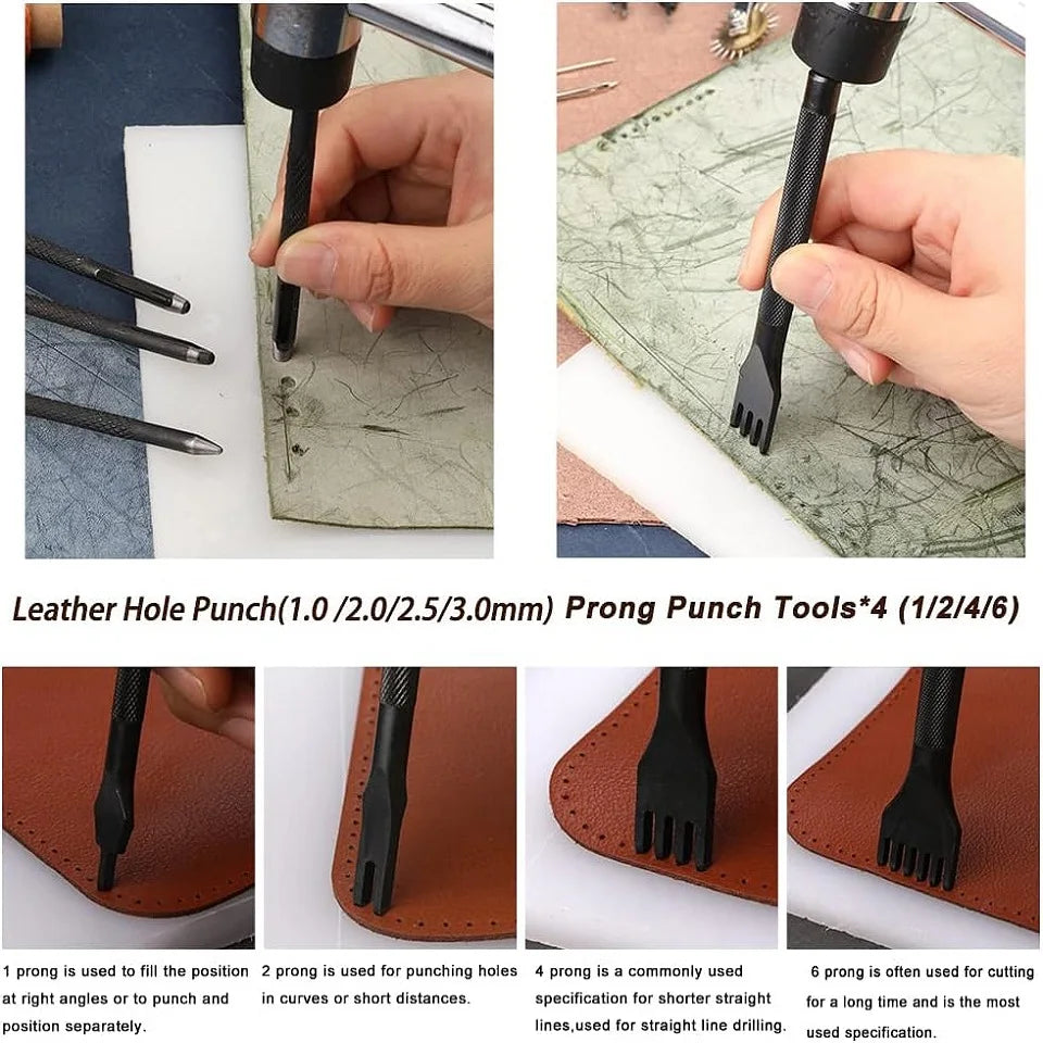 Praktisches Lederhandwerksset für Anfänger und Erwachsene