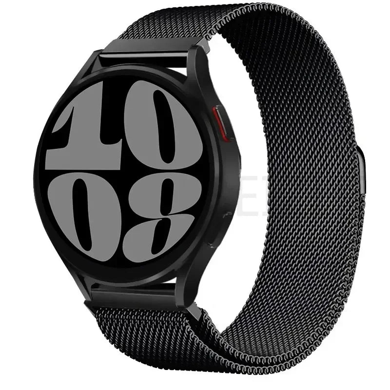 Elegantes 20/22mm Milanese Loop Magnetarmband aus Edelstahl – Unisex - Verstellbar
