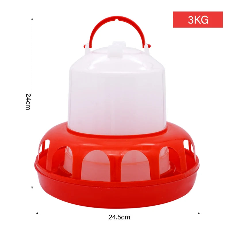 Automatischer Hühnerfutterspender mit 1 kg/3 kg Kapazität für Bauernhof