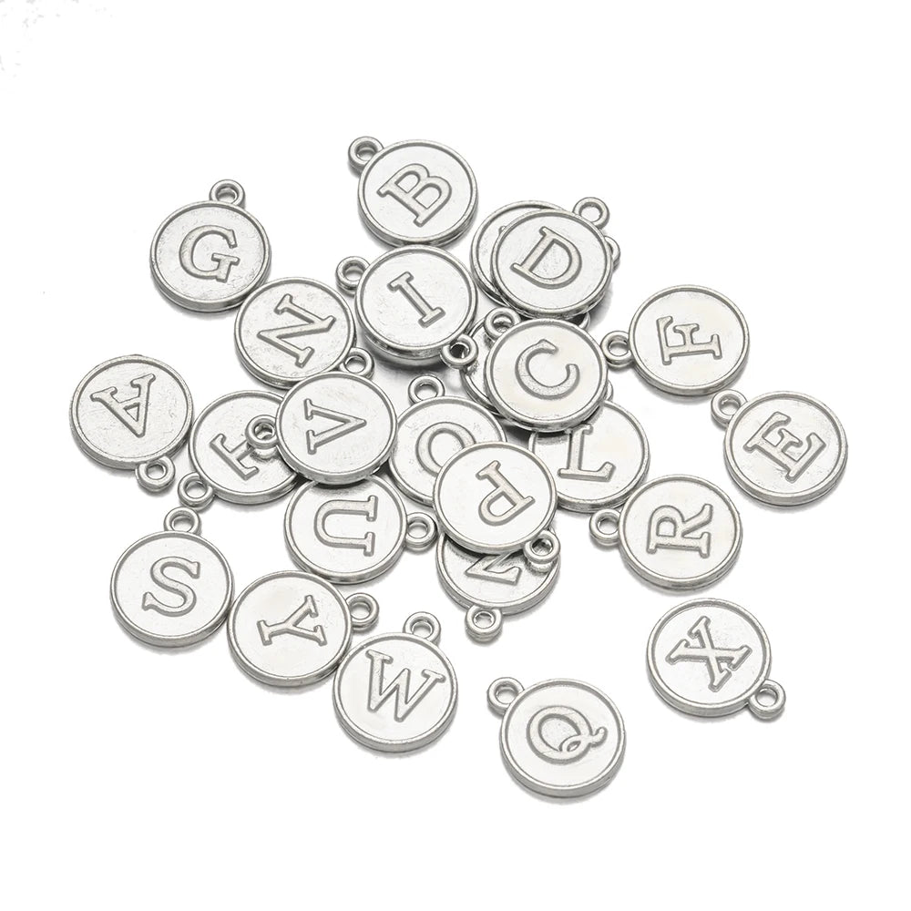 26-teiliges Alphabet Buchstaben Charms Set für DIY Schmuckherstellung