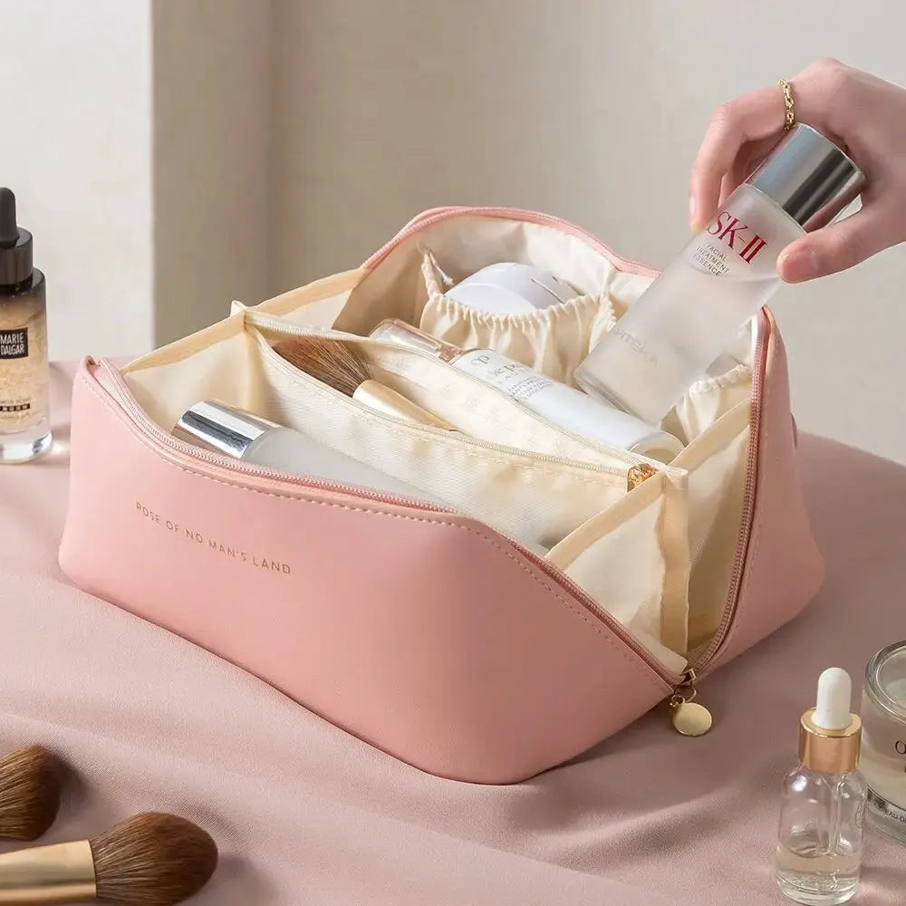 Make-up Organizer Kosmetiktasche mit Reißverschluss für Damen Reisen