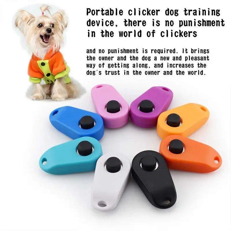 Hundetraining Clicker Kunststoff tragbar für Hunde und Katzen Training
