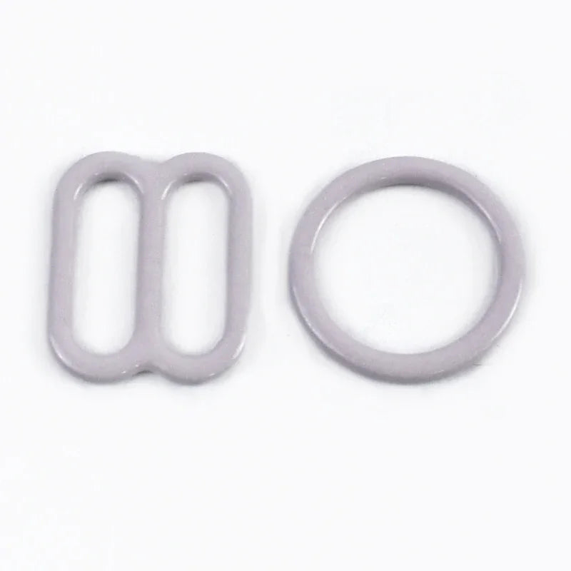 50 100er Set 10mm Einstellbare Bh Gurtschnallen O Ringe Karabiner Clips