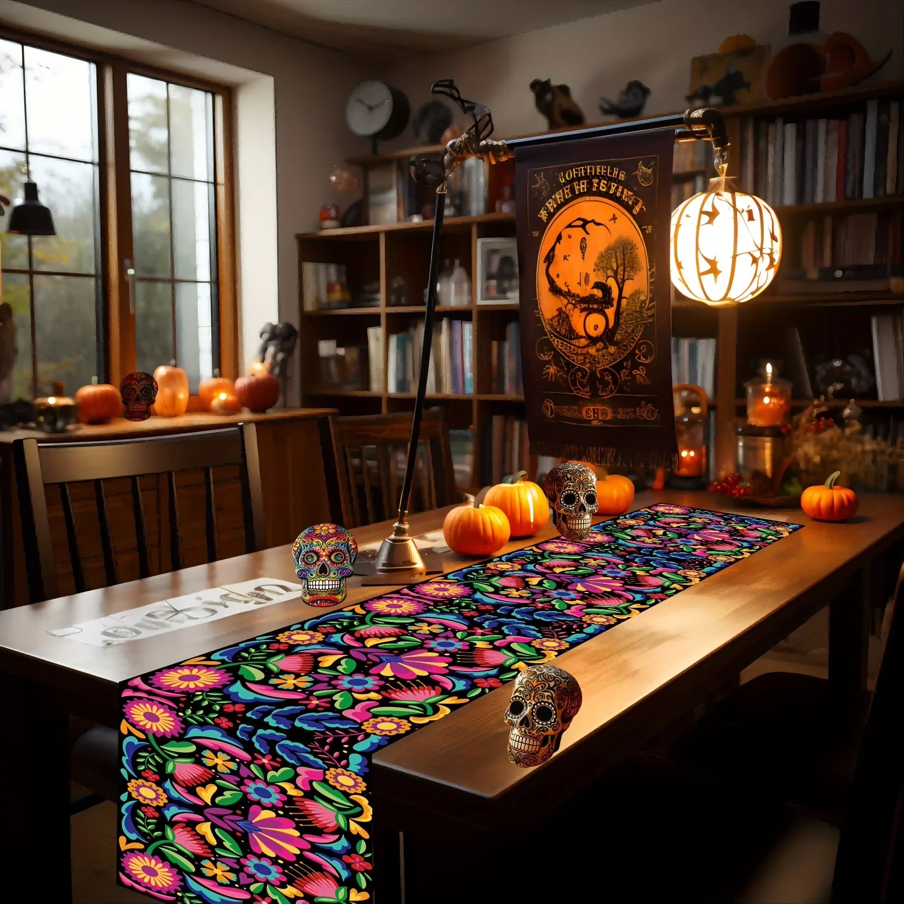 Mexikanischer Day of the Dead Tischläufer für festliche Events