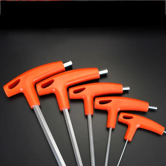 Kugelkopf-Inbusschlüssel-Set mit T-Griff Cr-V-Stahl Sechskantschlüssel