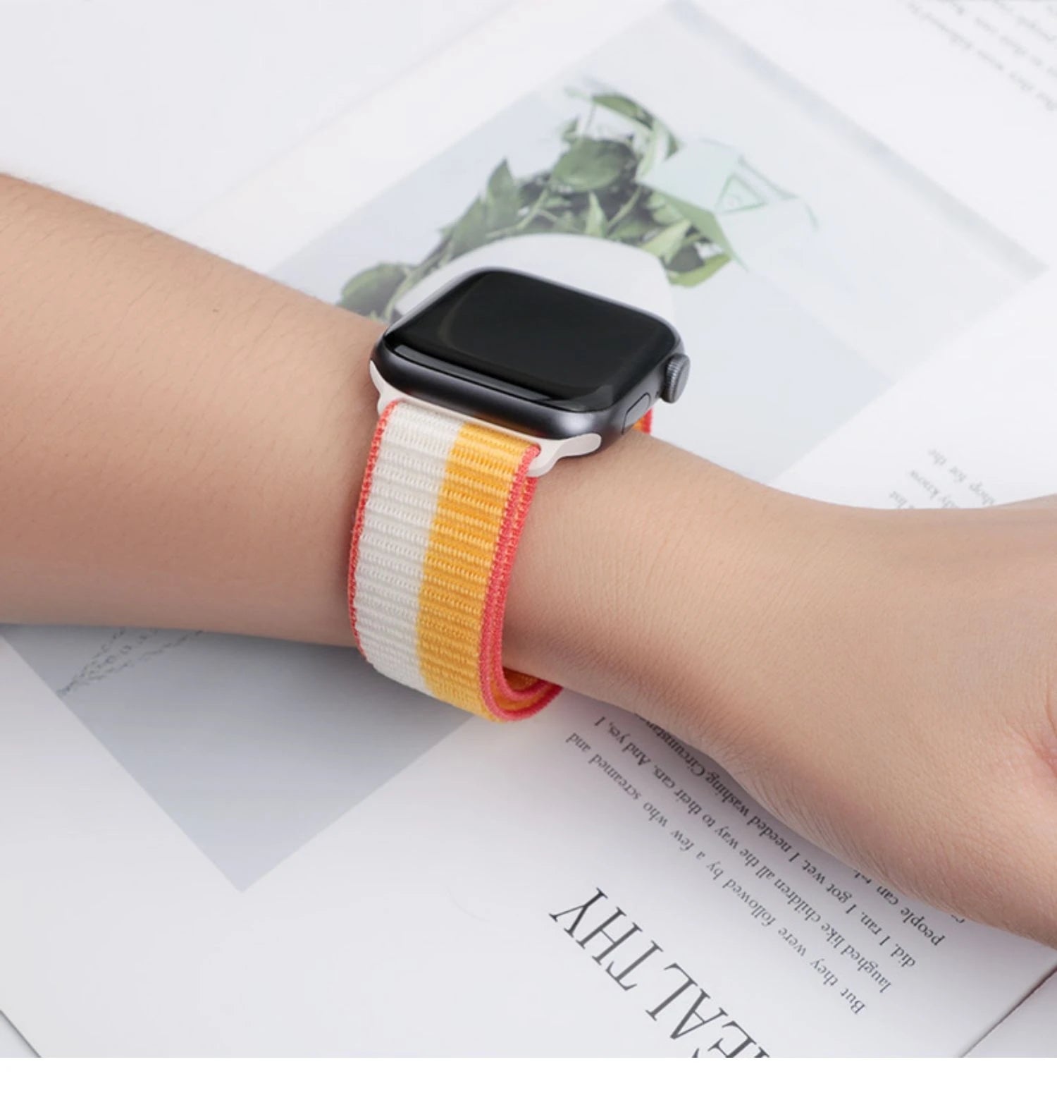 Nylon Schlaufenarmband für Apple Watch alle Serien und Größen