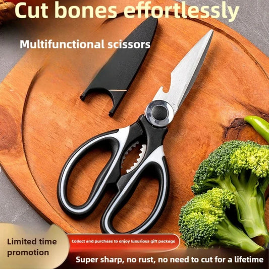 Extra Große Küchenschere Edelstahl für Fleisch, Fisch, Knochen Zubereitung