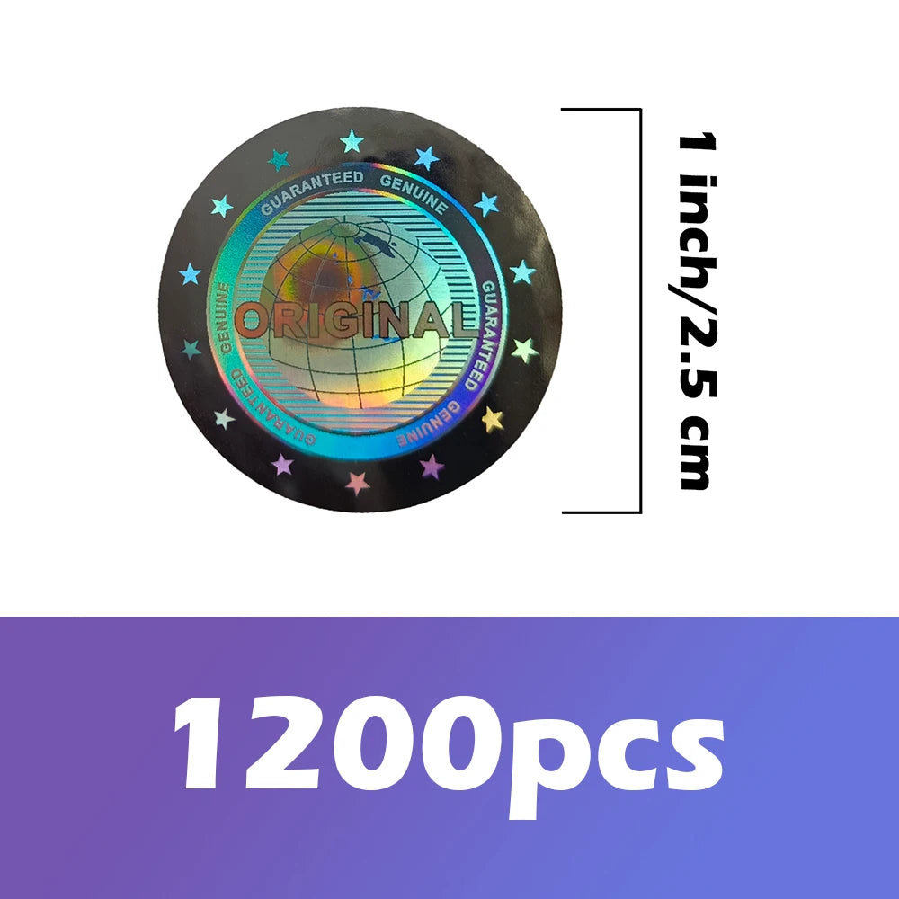 Runder manipulationssicherer Hologrammaufkleber mit Erd-Motiv