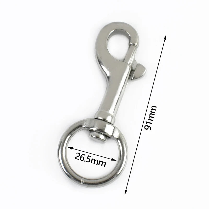 Vielseitiger Edelstahl Karabinerhaken für Taschen und DIY Projekte