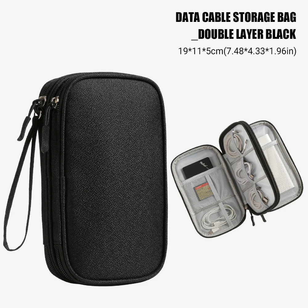 Reise Organizer Tasche für Kabel USB Ladegerät Wasserdicht Tragbar Mehrschichtig