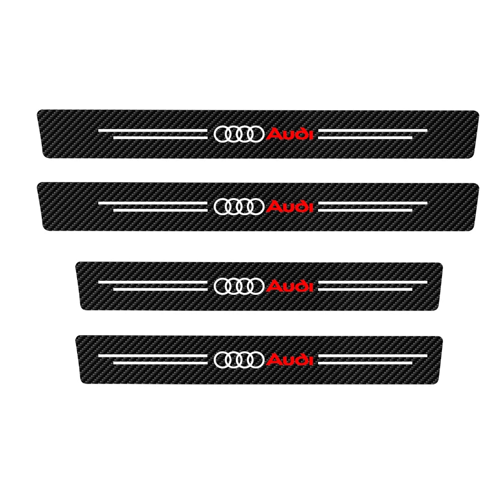 4er Set Carbon Optik Einstiegsleisten Aufkleber – Türschweller Schutz Auto