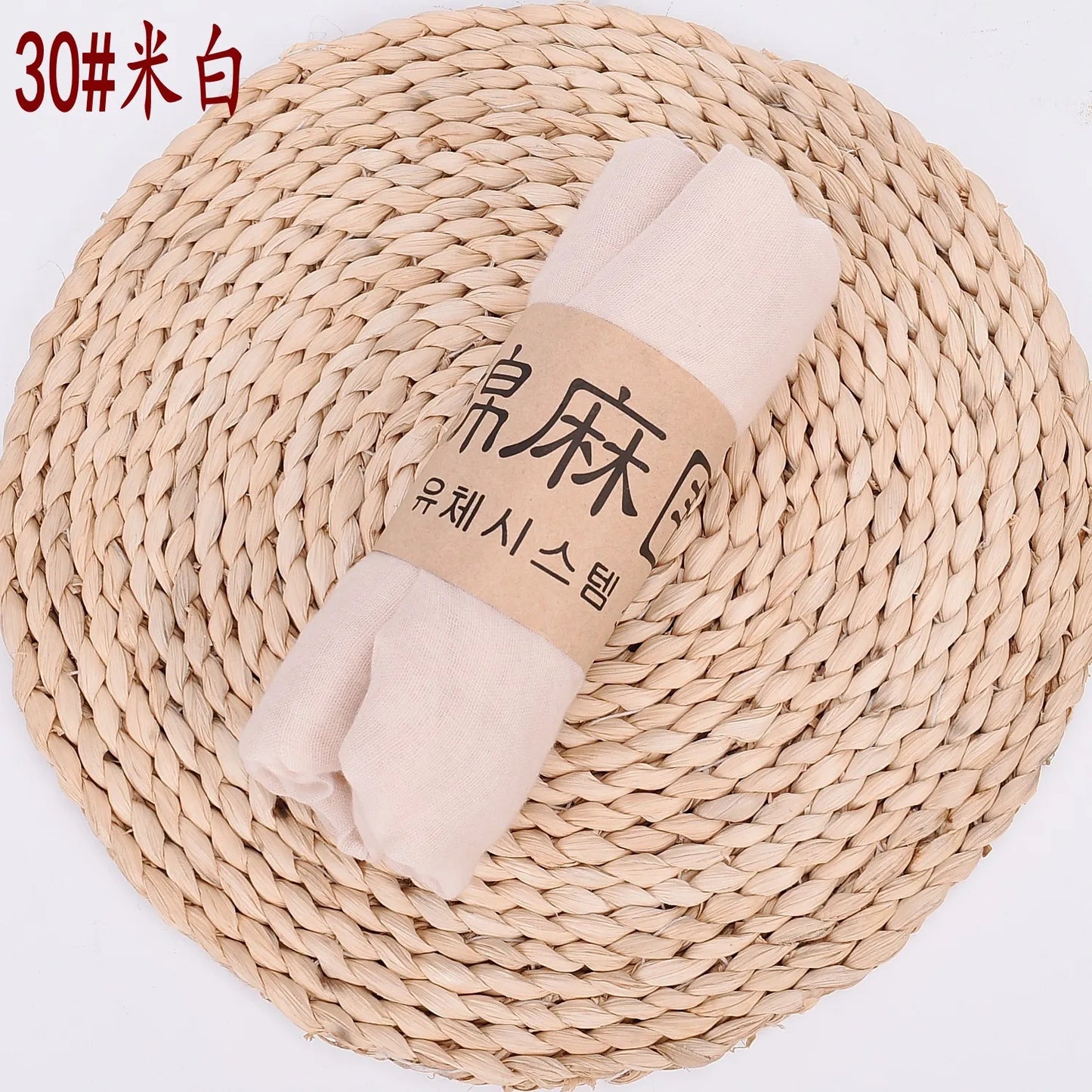 Damen Schal Baumwolle Leinen lang 90x180cm uni zart weich vielseitig