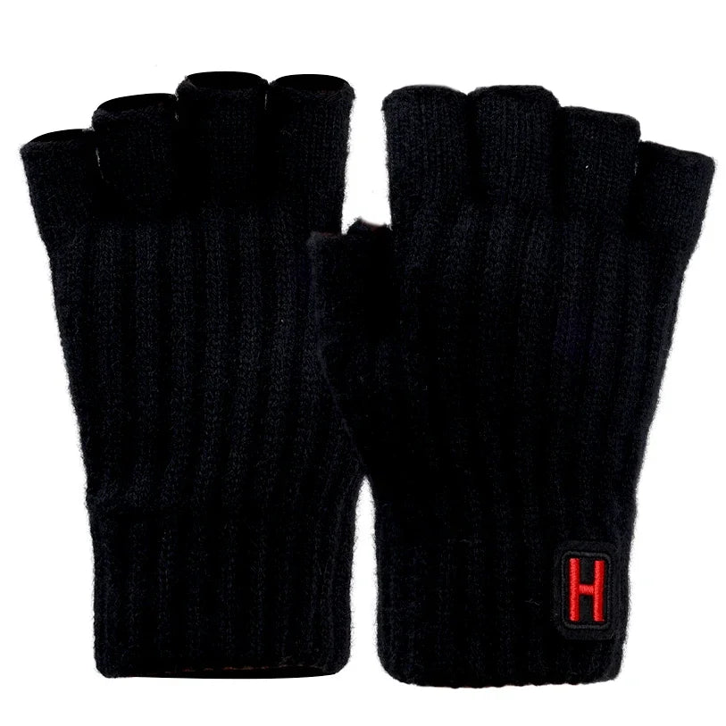 Gestrickte Thermo Halbfingerhandschuhe Für Damen Und Herren-Yabubestshop