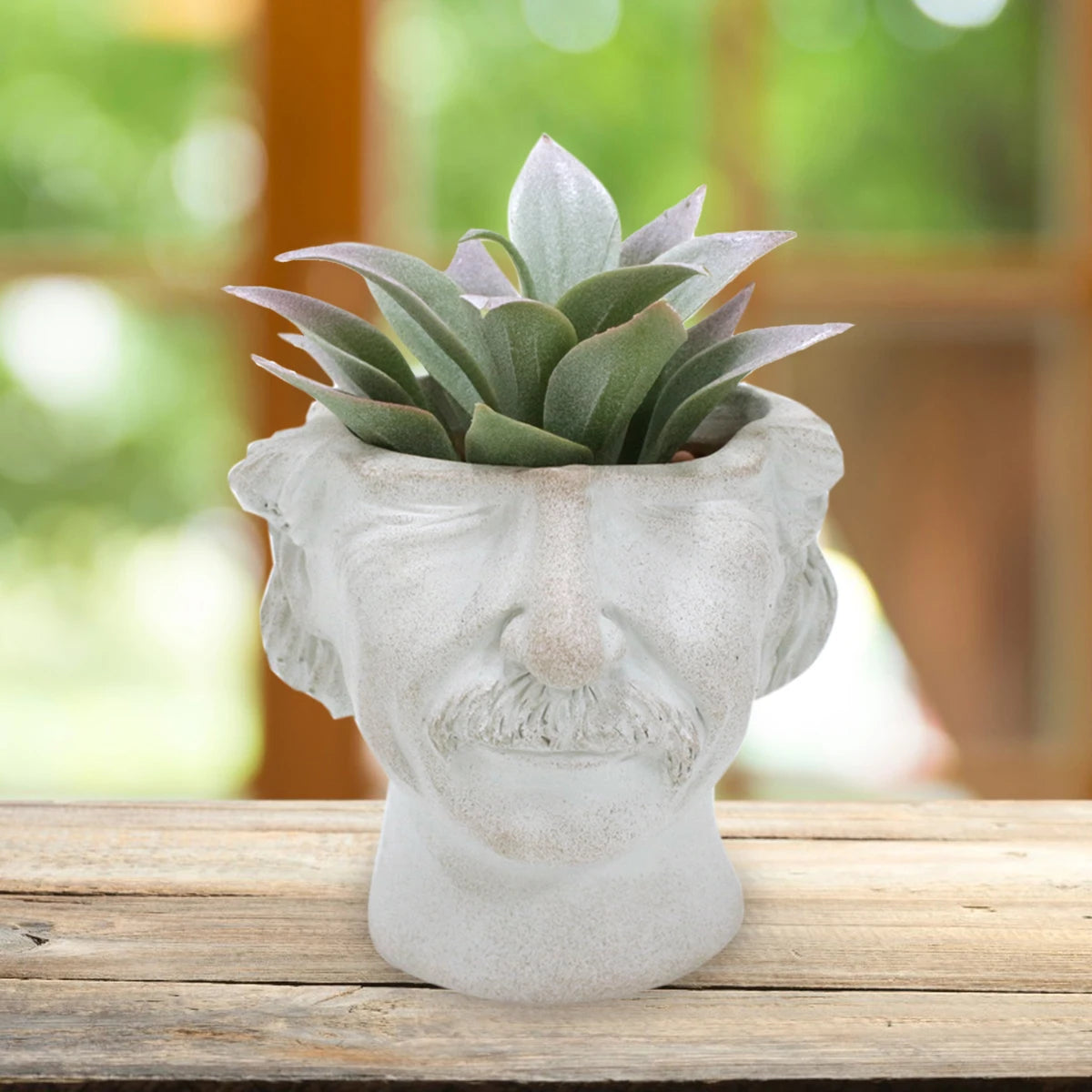 Moderner Gesichtskopf Pflanztopf für stilvolle Innen- und Außendeko