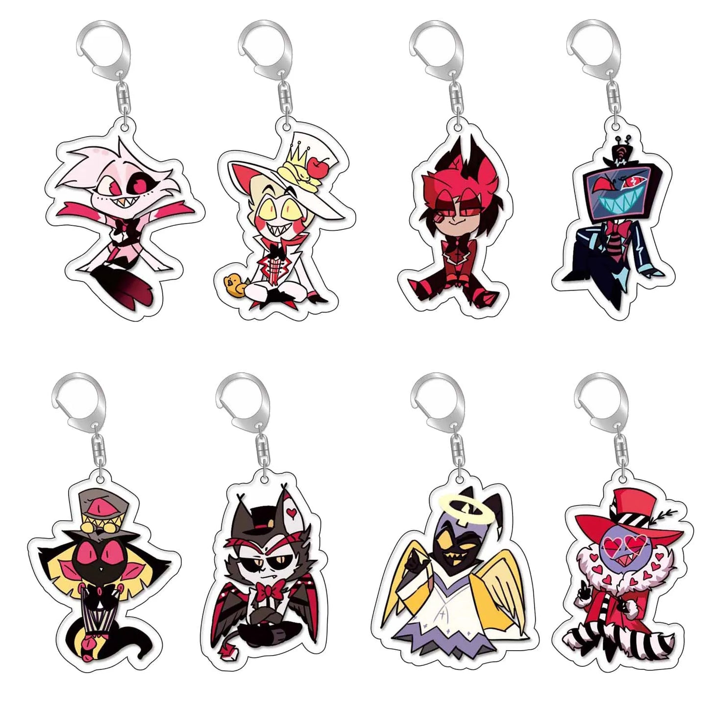 Anime Schlüsselanhänger aus Acryl und Eisenlegierung 6 cm