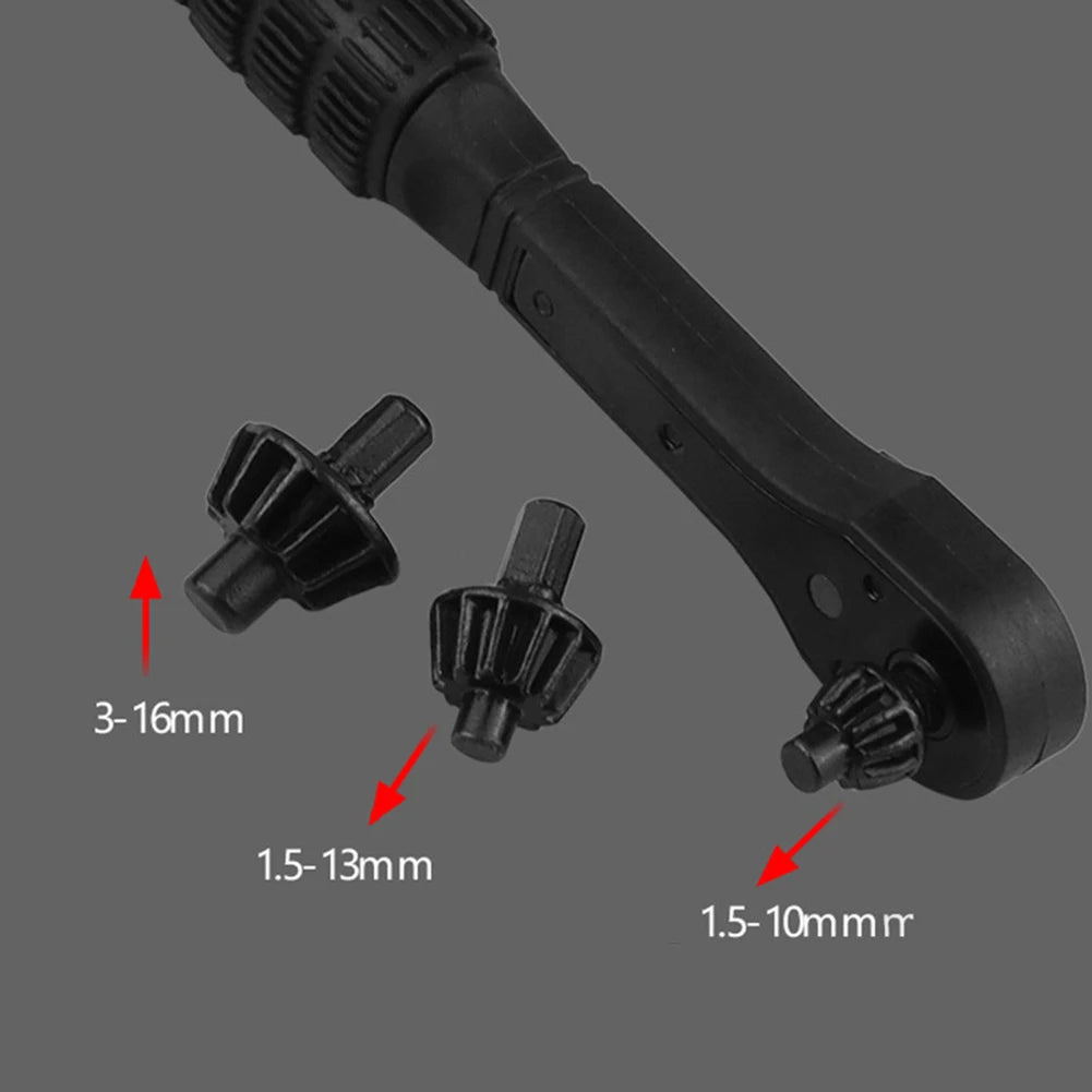 Ratschenschlüssel aus Eisen mit Nylongriff für präzises Bohren 3-16 mm