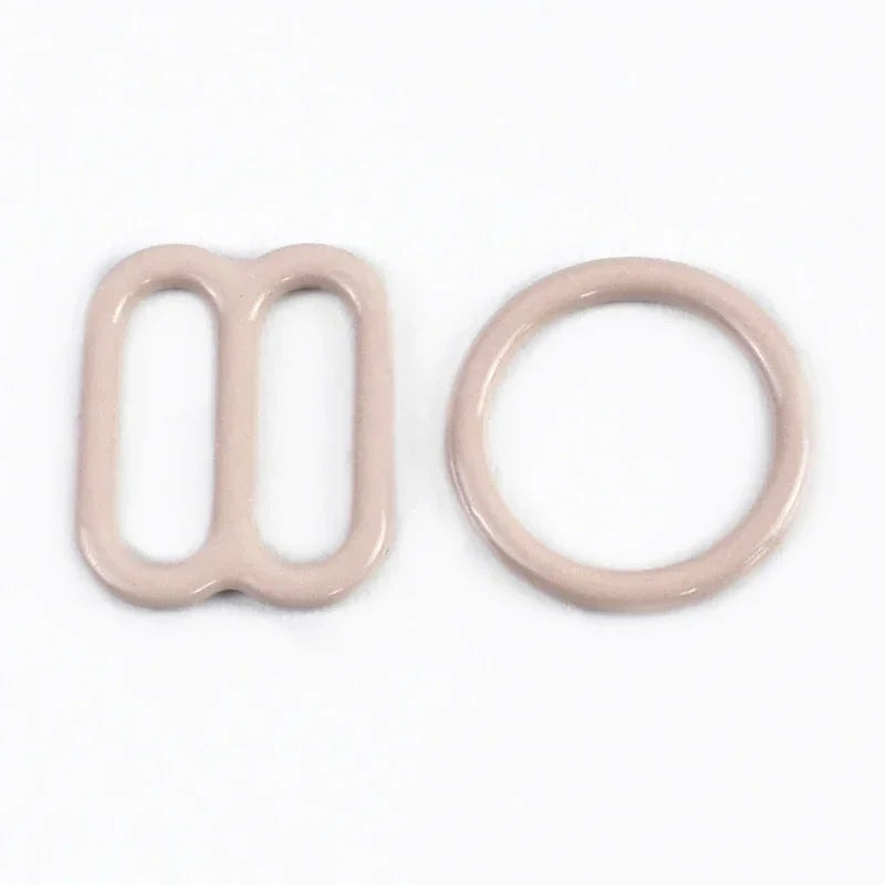 50 100er Set 10mm Einstellbare Bh Gurtschnallen O Ringe Karabiner Clips