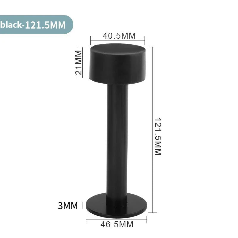 Nagelfreier Edelstahl Gummi Türstopper zur Boden- Wandmontage - Varianten