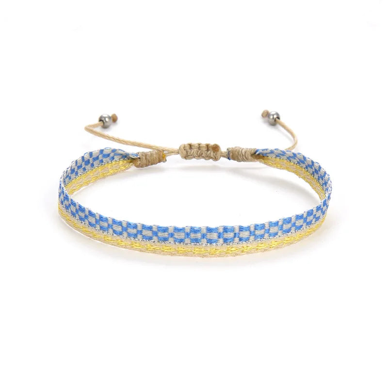 Unisex Geflochtenes Baumwoll Armband Handgewebt Freundschaftsschmuck