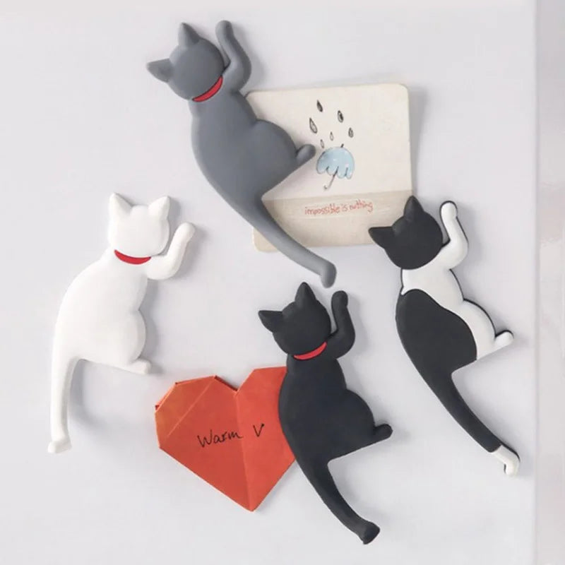 Kreativer Handtuchhalter mit magnetischem Katzenhaken für Küche und Büro