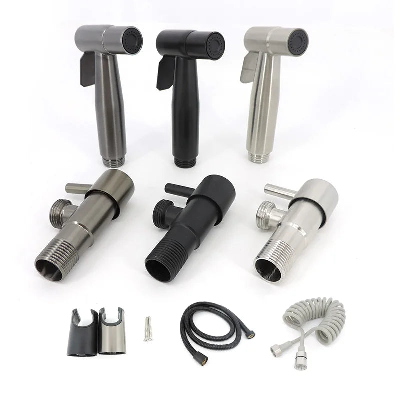 Hygienischer Edelstahl Bidet Sprayer, Wandmontage, 3 Farben – Saubere Frische sofort