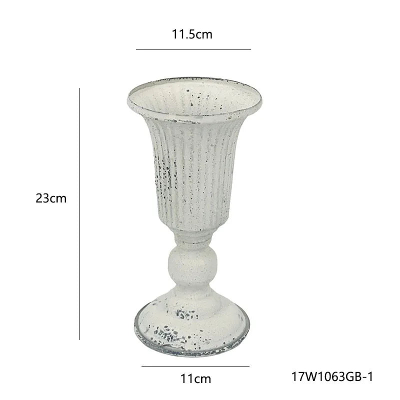 Retro Eisen Vase für Blumen, Heimdekoration und Hochzeit