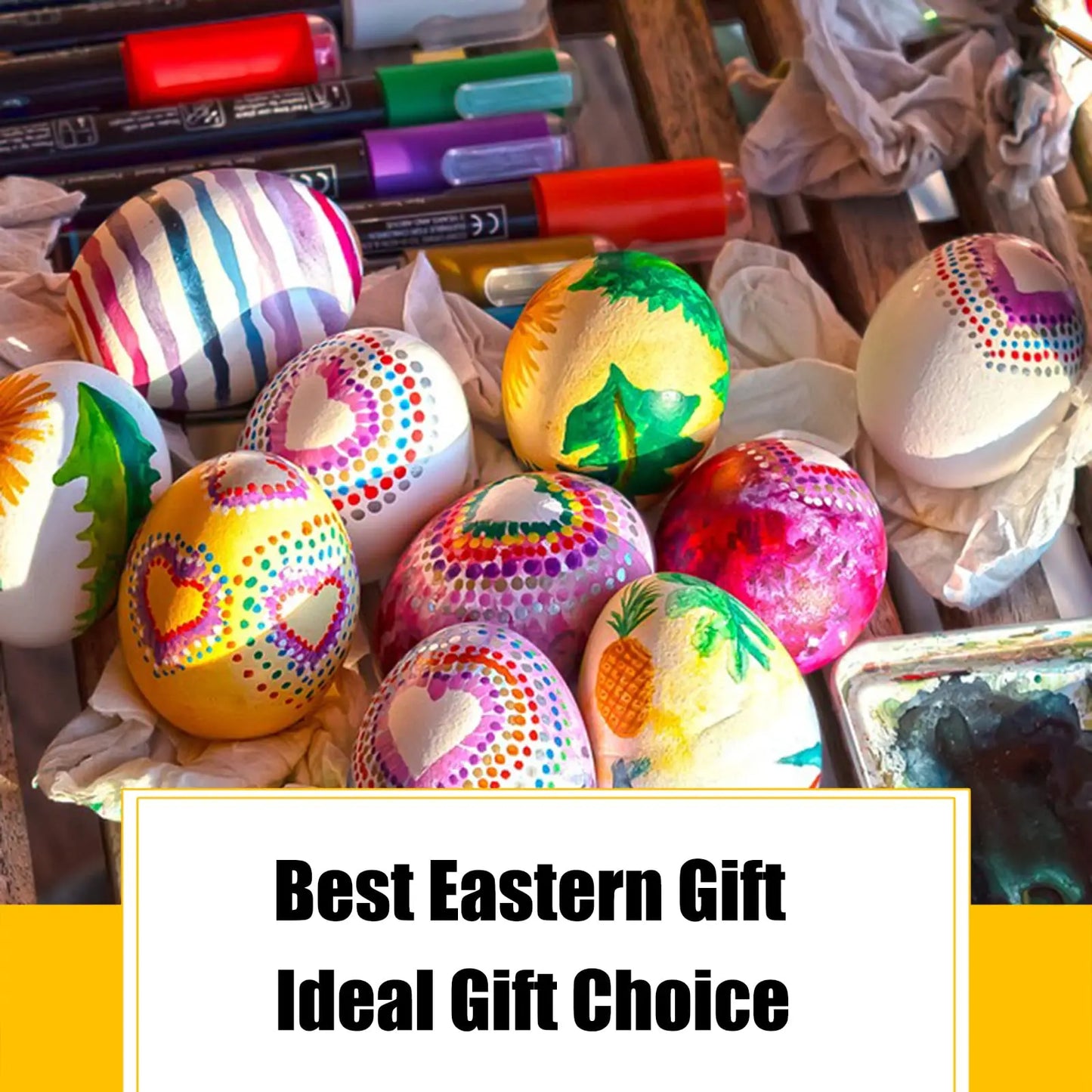 5 Stück unlackierte hölzerne Ostereier zum Basteln und Dekorieren