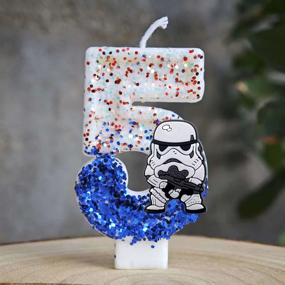 Thematische Geburtstagskerzen Zahlen für Partydekoration und Geschenke