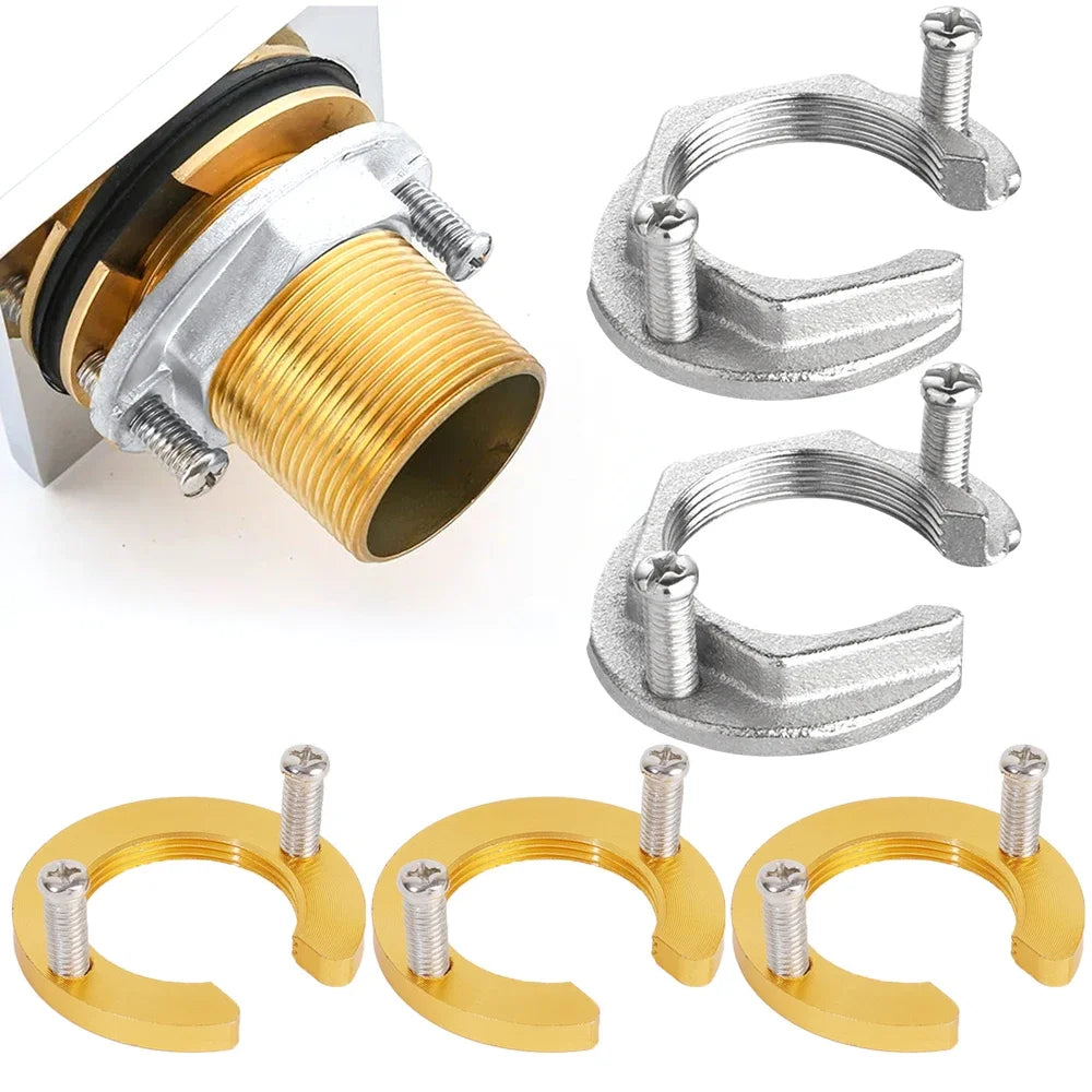 Sätze Wasserhahn Anti-Losing-Mutter Kappe C Typ Wasserhahn Befestigungs satz Waschbecken Werkzeuge Küche Befestigung Sicherungs ring Unter leg scheibe Befestigungs teile-Yabubest - Home & More