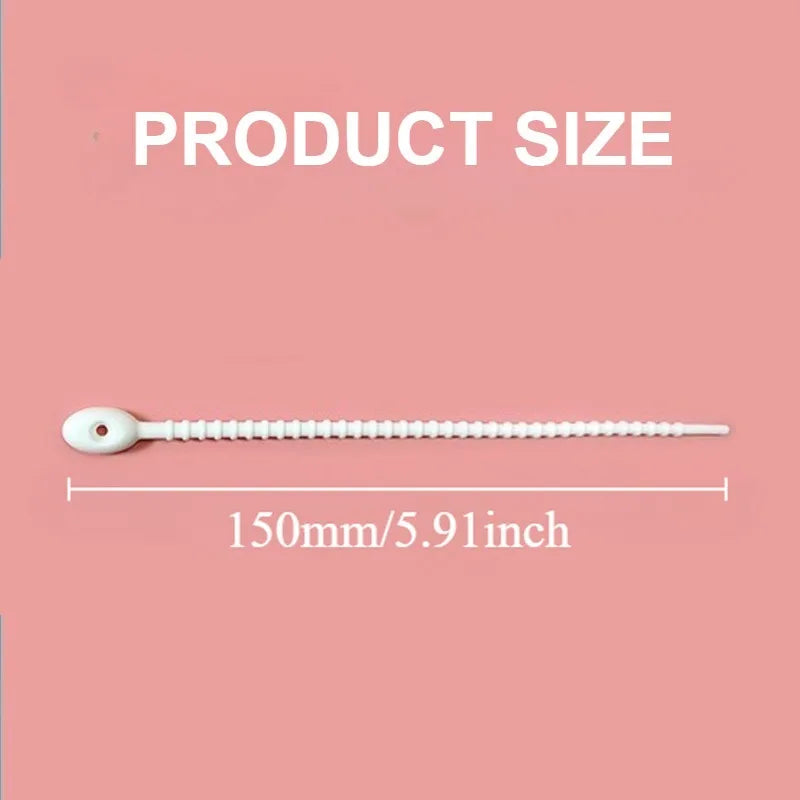 10 bis 50 Stück silikon Kabelbinder in Candy Farben mit Schnalle 15cm