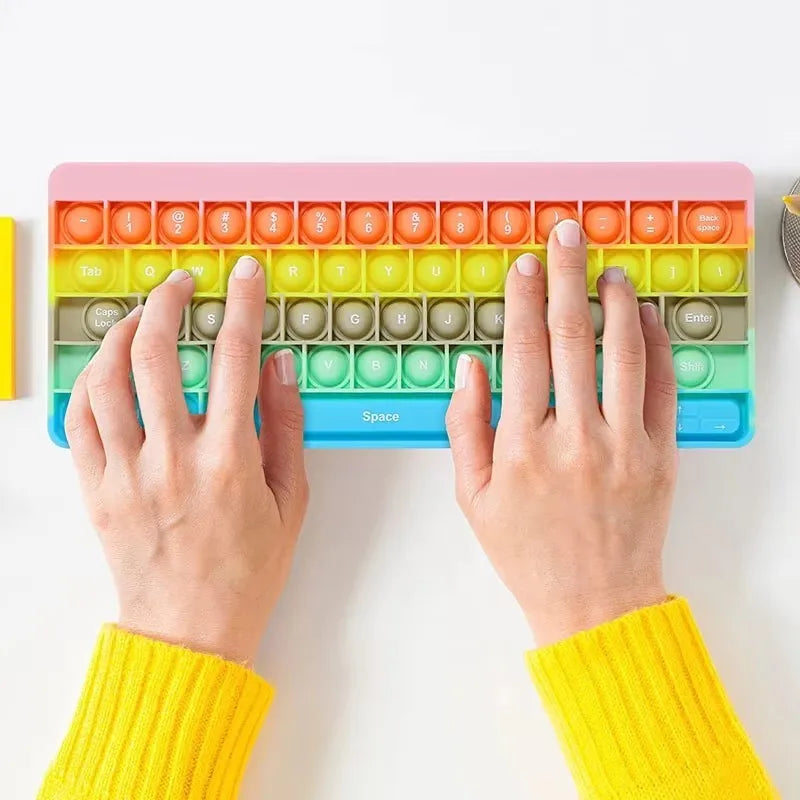 Tastatur Push Bubble Fidget Toy für Stressabbau und Entspannung