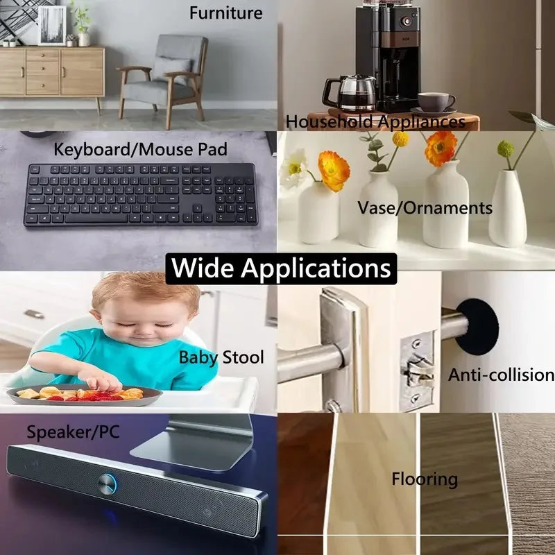 Selbstklebende Silikon Möbelpolster 4x40 Zoll Anti-Rutsch Anti-Kratz