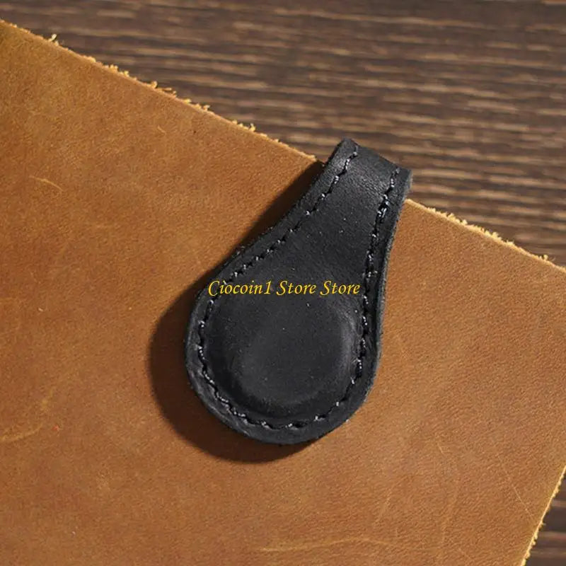 Tragbares Lesezeichen aus Leder mit Magnetverschluss für Buchseiten