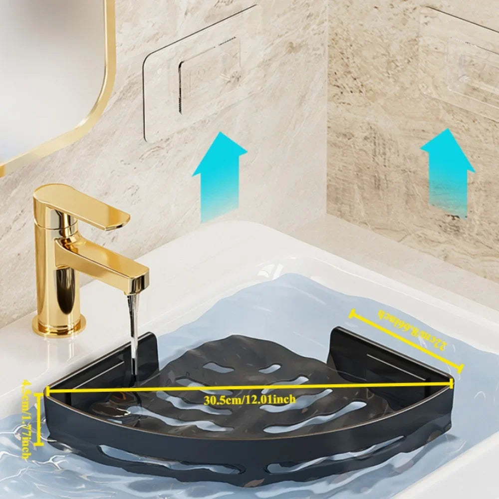 Kunststoff Badregal 1-3 Stücke Wandmontage Duschhalter Organizer