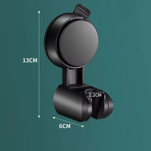 360° Verstellbarer Duschbrausehalter – Saugnapf Wandmontage, Stanzfrei