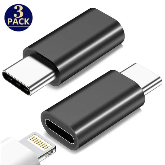 Kompakter Adapter Lightning auf USB-C 3er Set für Lade- - Datensynchronisation