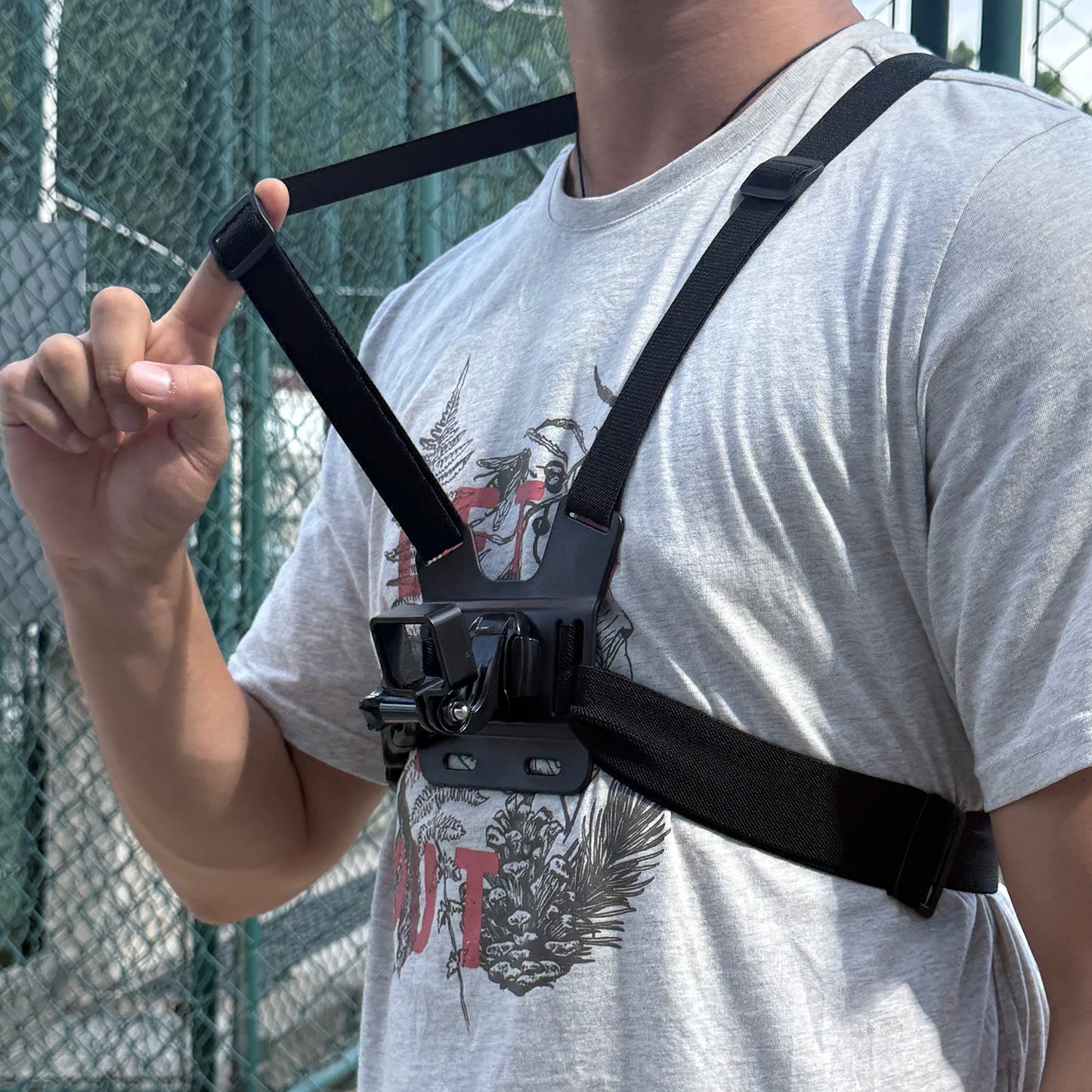 Verstellbarer Brustgurt für Action-Kameras und Sportkameras