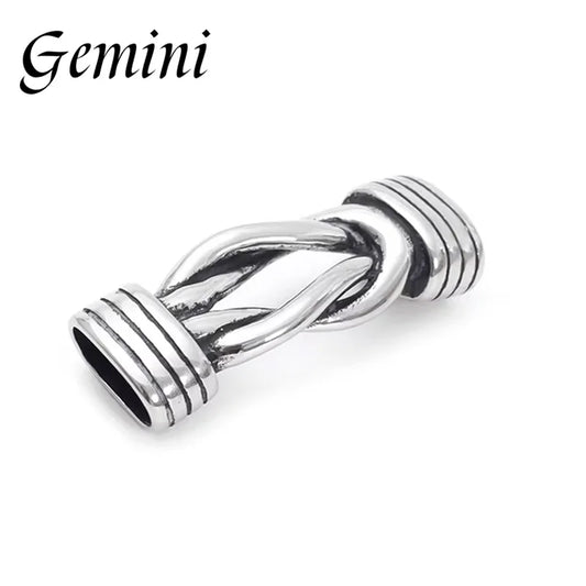 10 Stück Edelstahl Anschlüsse Infinity Knot Charm Perlen 12 x 6 mm flach-Yabubest - Home & More