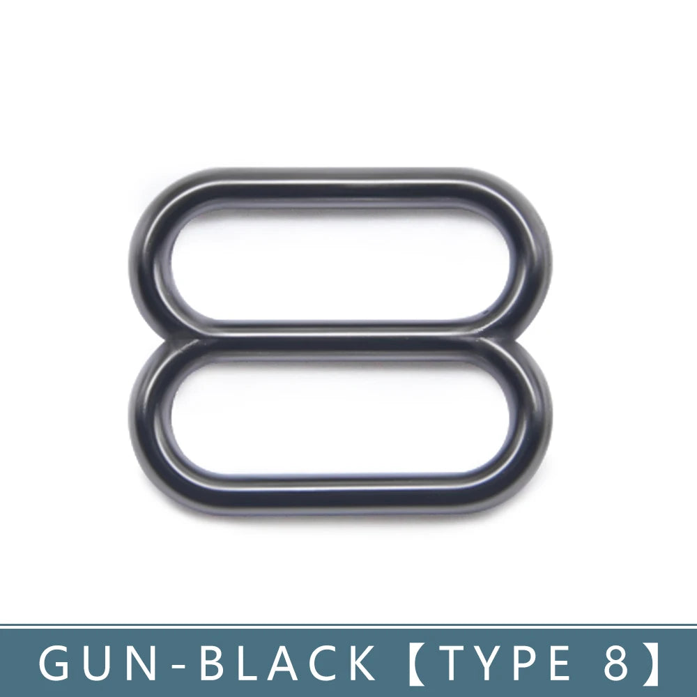 30-teiliges BH Ringe und Slider Set in Weiß und Schwarz Metall Zubehör